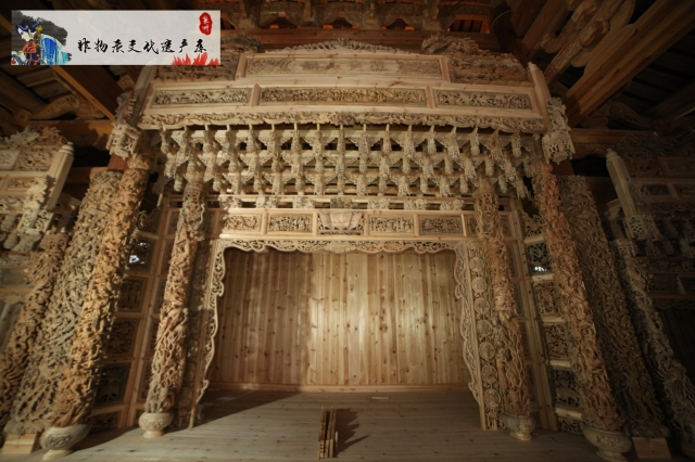 李良斗.2015年制作古建筑木雕神龛雕刻作品 黄木松18959859992