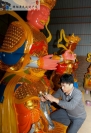 黄裕曾.在雕漆线“惠安张坂九峰寺”四大天王2012年11月