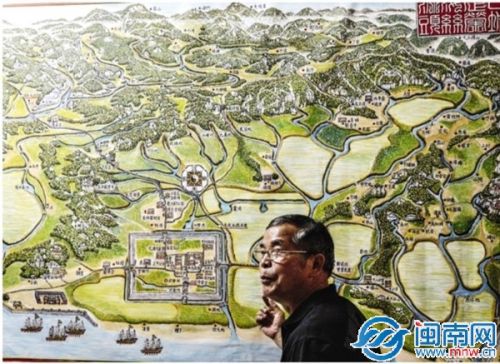 生在丰州长在丰州,傅文川手绘丰州古城
