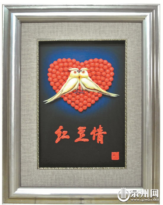 通草画立体而鲜艳